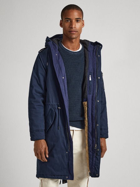 Pepe Jeans Dunkelblauer Herren-Winterparka Pepe Jeans Bowie
