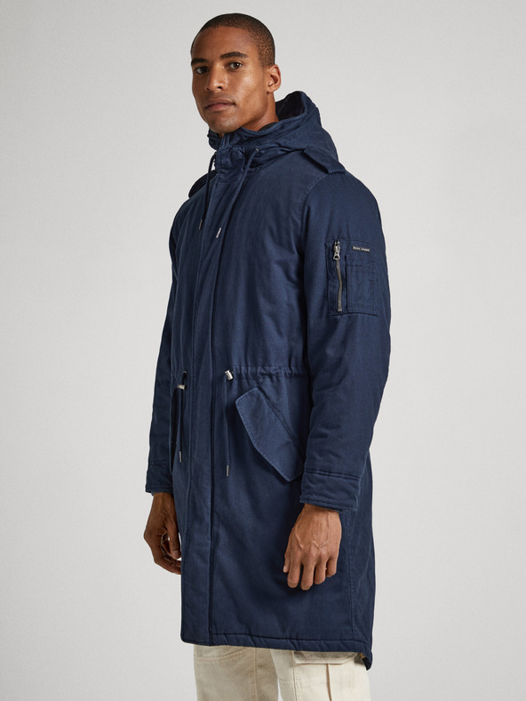 Pepe Jeans Dunkelblauer Herren-Winterparka Pepe Jeans Bowie