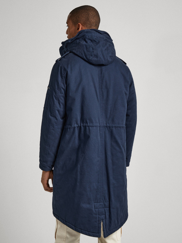 Pepe Jeans Dunkelblauer Herren-Winterparka Pepe Jeans Bowie
