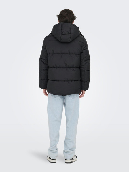 ONLY & SONS Schwarze Herren ONLY & SONS Arwin Steppjacke