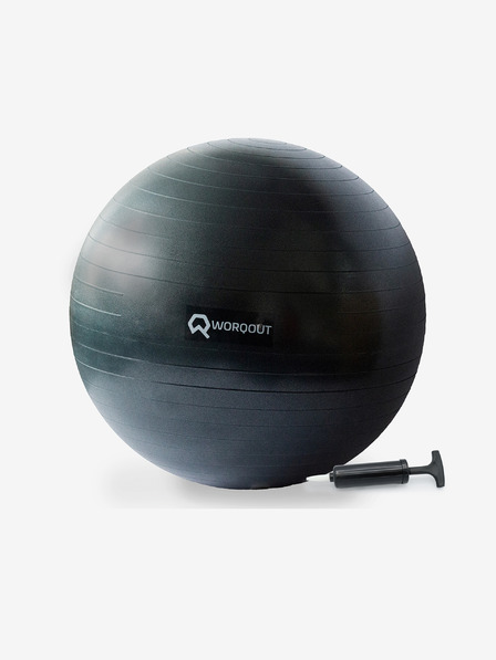 Worqout Schwarzer Gymnastikball 65 cm Worqout Gymnastikball