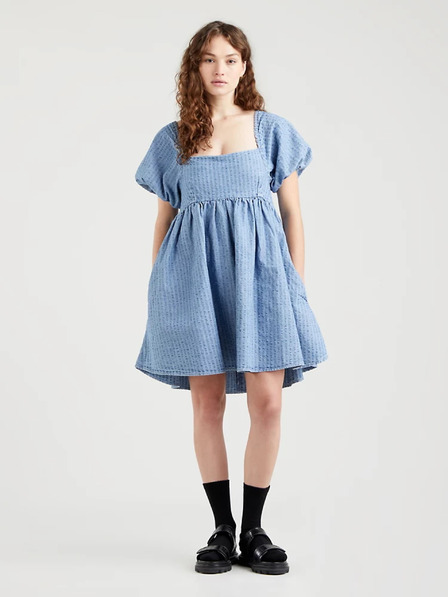 Levi's® Blaues kurzes Levi's®-Denim-Kleid für Damen