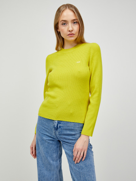 Levi's® Gelber Damen Levi's® Crew Rib Pullover