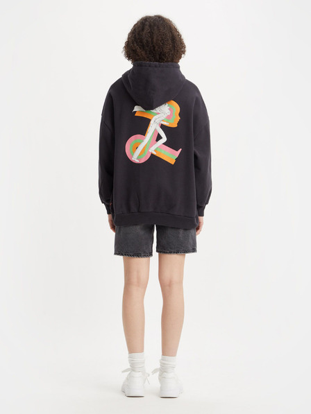 Levi's® Schwarzer Levi's® For Gals Kapuzenpullover für Frauen