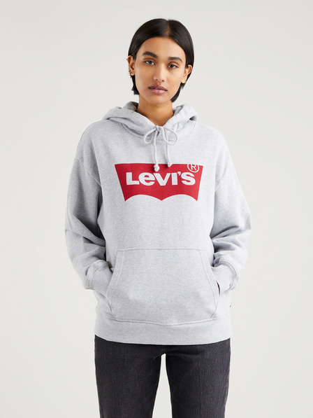 Levi's® Hellgrauer Levi's® Damen-Kapuzenpullover