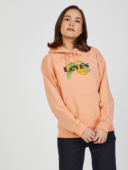 Levi's® Orangefarbener Levi's®-Kapuzenpullover für Frauen