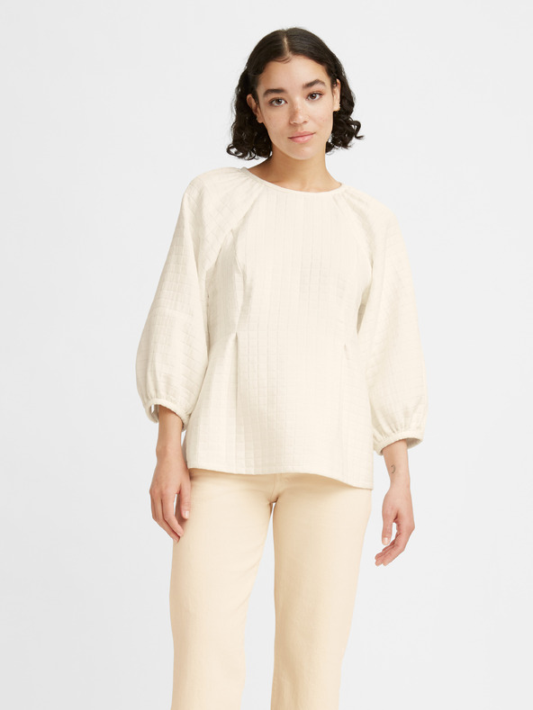 Levi's® Cremefarbene Levi's® Dreiviertelarm-Bluse für Damen