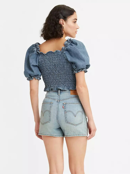 Levi's® Blaue Damenbluse mit Ballonärmeln Levi's®