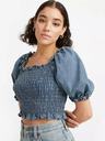 Levi's® Blaue Damenbluse mit Ballonärmeln Levi's®