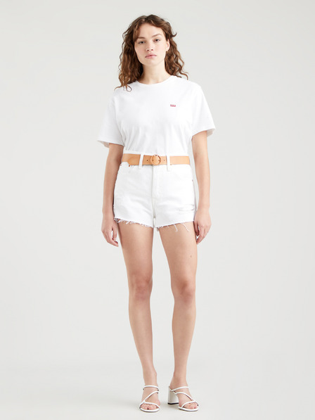 Levi's® Weiße Levi's®-Denim-Shorts für Damen