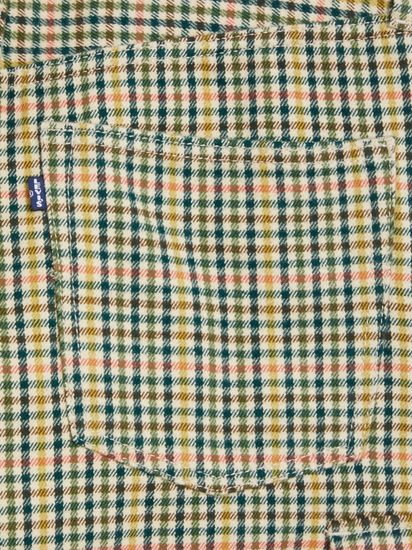 Levi's® Gelb-grün karierte Levi's® Damen-Cropped-Hose