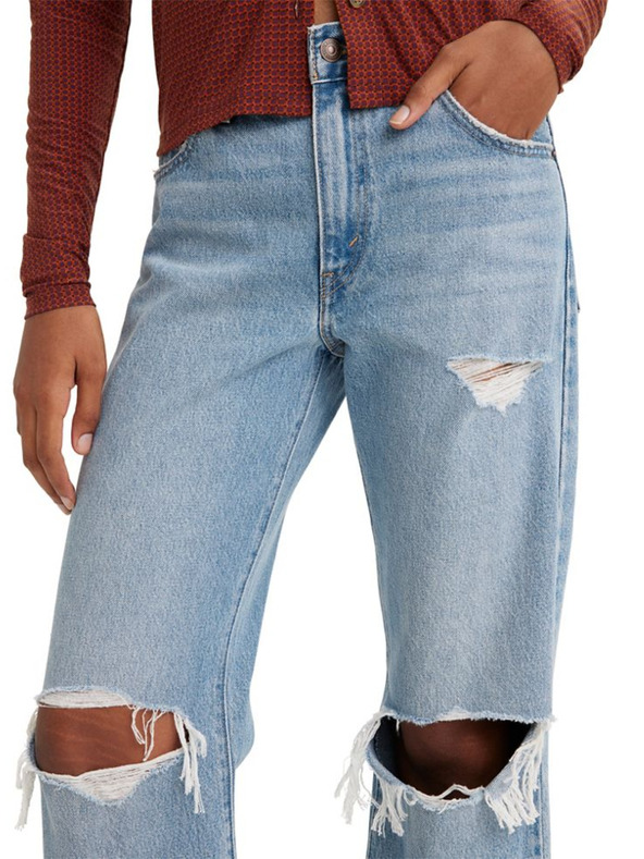 Levi's® Hellblaue Damen Levi's® Baggy Boot Wide Jeans