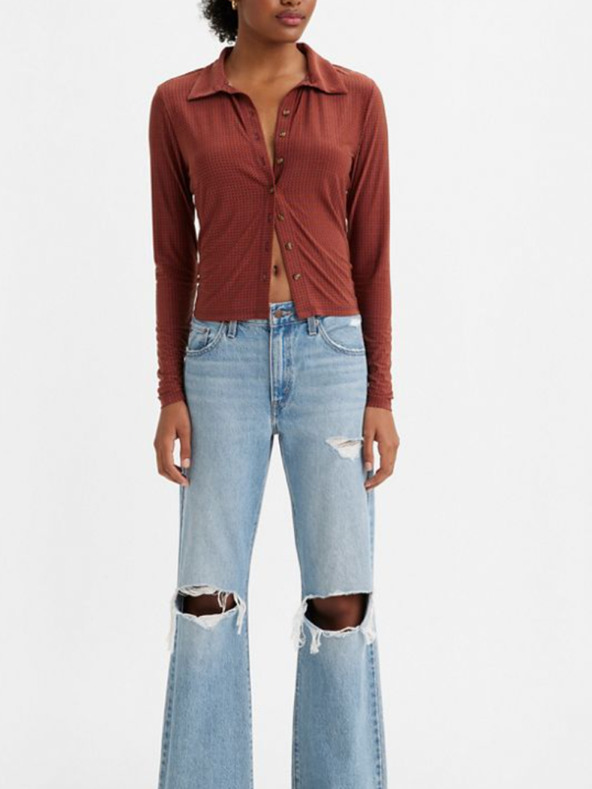 Levi's® Hellblaue Damen Levi's® Baggy Boot Wide Jeans