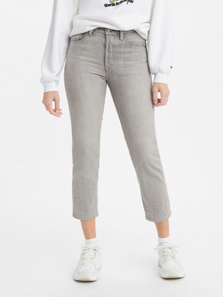 Levi's® Graue Levi's® Damen-Cropped-Jeans mit gerader Passform