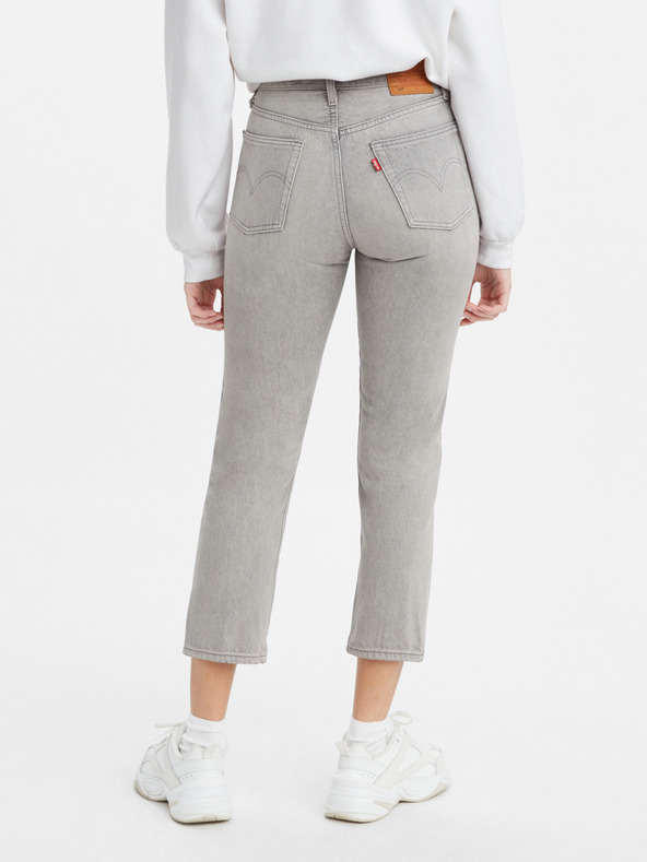 Levi's® Graue Levi's® Damen-Cropped-Jeans mit gerader Passform