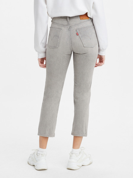 Levi's® Graue Levi's® Damen-Cropped-Jeans mit gerader Passform