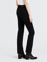 Levi's® Schwarze Levi's® Straight Fit Jeans für Damen 724