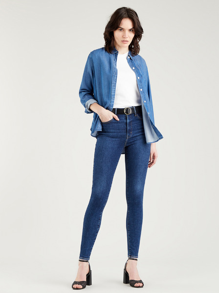 Levi's® Blaue Levi's® Skinny Fit Jeans für Damen
