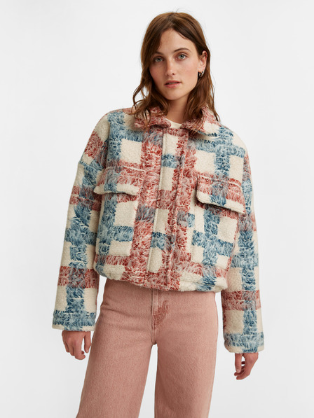 Levi's® Levi's® Sherpa Beige karierte Damen-Jacke