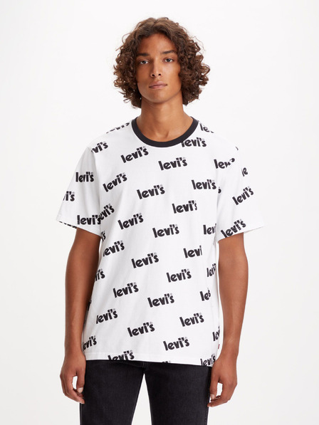 Levi's® Weißes Levi's® T-Shirt mit Poster-Muster für Herren