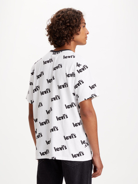 Levi's® Weißes Levi's® T-Shirt mit Poster-Muster für Herren