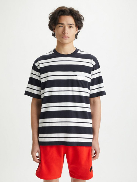 Levi's® Weißes Herren Levi's® Stay Loose Grafik PKT T Stripe Shirt