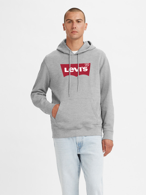 Levi's® Hellgrauer Levi's®-Kapuzenpullover für Herren