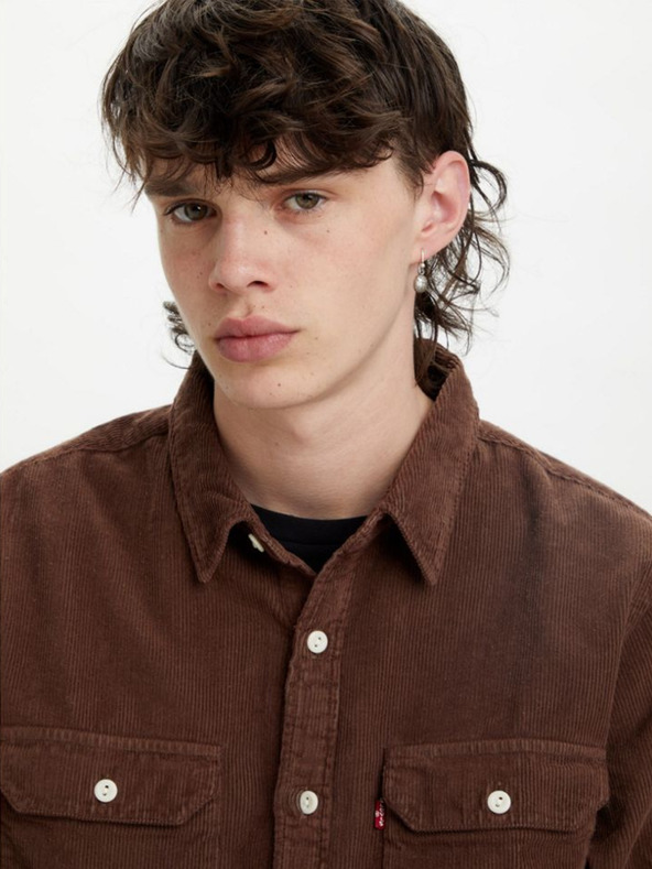 Levi's® Dunkelbraunes Herren Levi's® Jackson Worker Kordhemd