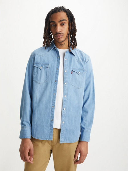 Levi's® Hellblaues Herren Levi's® Barstow Western Standard Esta Denim Hemd