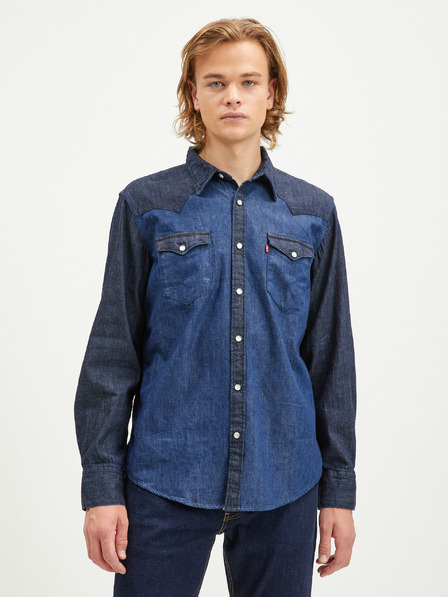 Levi's® Dunkelblau Herren Levi's® Barstow Western Standard Denim Hemd
