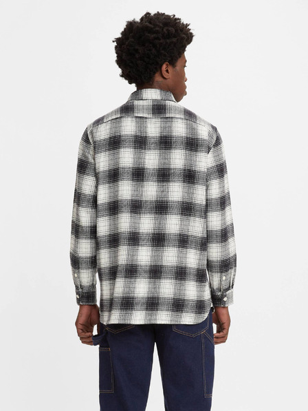 Levi's® Weiß-schwarzes Herren Levi's® Jackson Worker Karohemd
