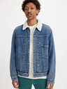 Levi's® Blaue Herren Levi's® Type 1 Sherpa Trucker Fall Bre Denim Jacke