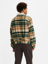 Levi's® Grüne und braune Herren Levi's® Type 1 Sherpa Trucker Wollmischung karierte Jacke
