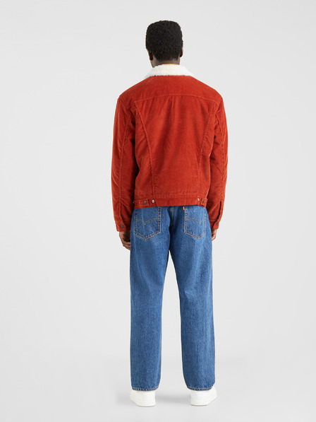 Levi's® Ziegelfarbene Herren Levi's® Sherpa Trucker Cordjacke