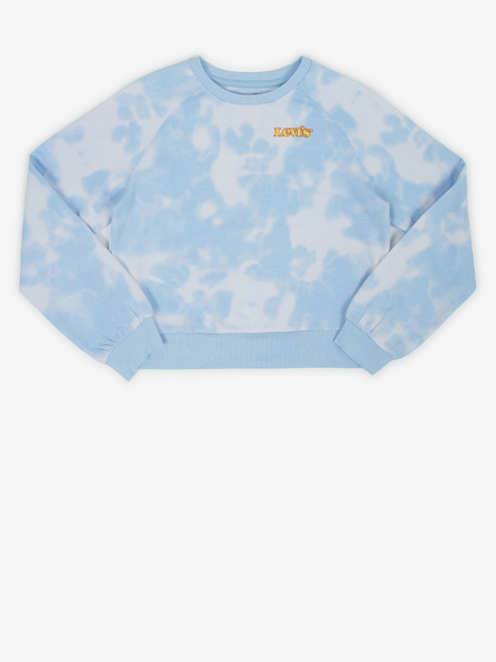 Levi's® Weißes und blaues Levi's® Batik-Sweatshirt für Kinder