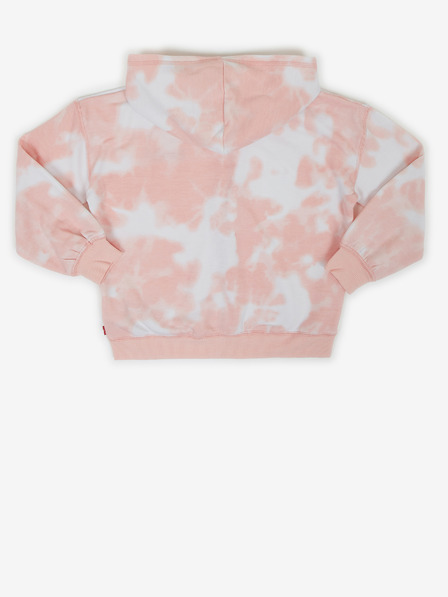 Levi's® Levi's® weißer und rosa Batik-Kapuzenpulli für Mädchen