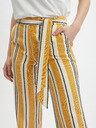 Orsay Orangefarbene gestreifte Damen-Leinenhose ORSAY