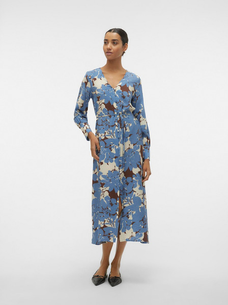 Vero Moda Blaues Damen-Blumenkleid Vero Moda Berta