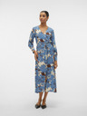 Vero Moda Blaues Damen-Blumenkleid Vero Moda Berta