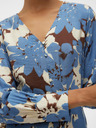 Vero Moda Blaues Damen-Blumenkleid Vero Moda Berta