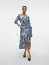 Vero Moda Blaues Damen-Blumenkleid Vero Moda Berta