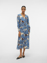 Vero Moda Blaues Damen-Blumenkleid Vero Moda Berta