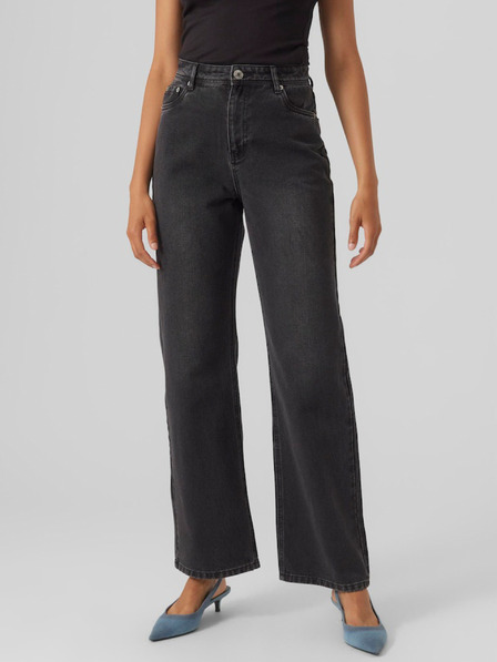 Vero Moda Schwarze Damenjeans mit weitem Bein Vero Moda Rachel
