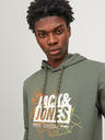 Jack & Jones Grüner Herren-Kapuzenpullover Jack & Jones Map