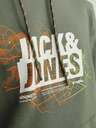 Jack & Jones Grüner Herren-Kapuzenpullover Jack & Jones Map