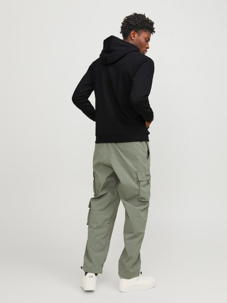 Jack & Jones Schwarzer Herren-Kapuzenpullover Jack & Jones Map