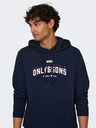 ONLY & SONS Dunkelblauer Herren-Kapuzenpullover ONLY & SONS Lenny
