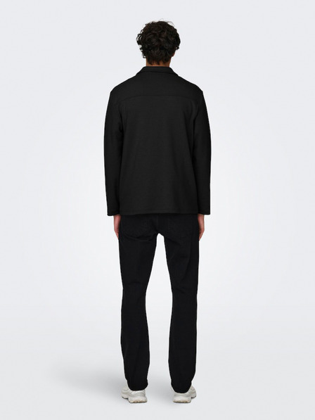 ONLY & SONS Schwarzes Herren-Shirt Jacke ONLY & SONS New Kodyl