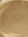 SIFCON Dekoratives Tablett mit Metallic-Muster 42cm SIFCON in gold