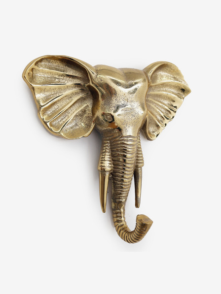 SIFCON Dekorativer Wandhaken in Goldfarbe SIFCON Elefant